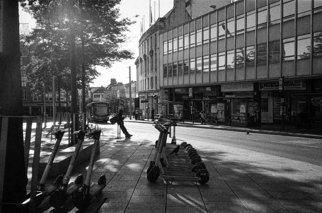 Testing out Nkon L35 AF2 with HP5 film in Nottingham