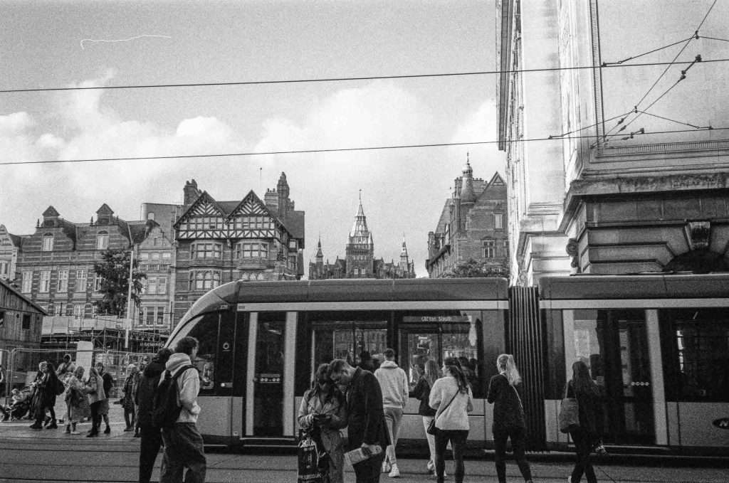 Testing out Nkon L35 AF2 with HP5 film in Nottingham