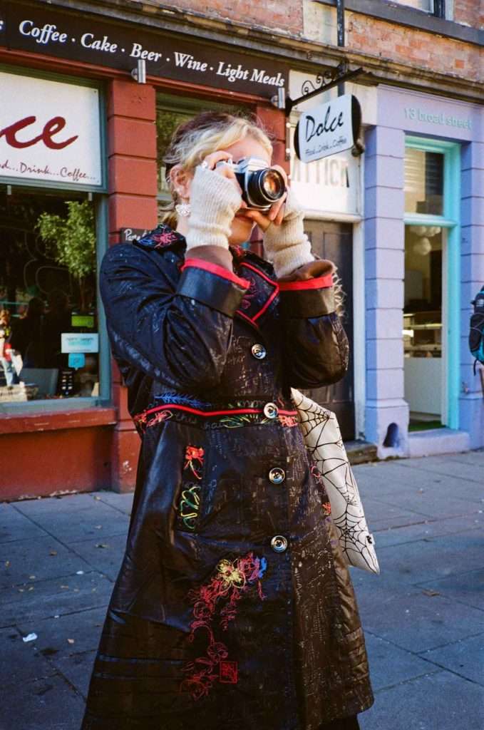 Photographing photographers analogue film Nikon L35 AF2 point and shoot