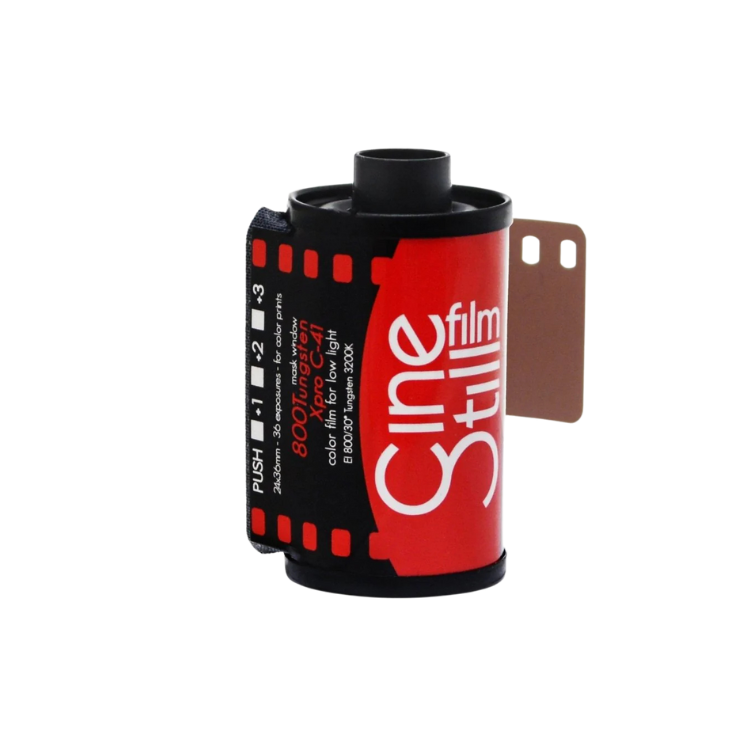 film canister for Cinestill 800 35mm film