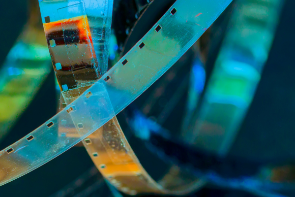 film negatives after being processed